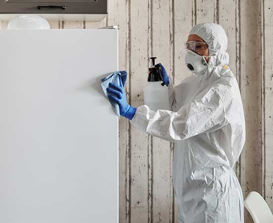 AFFI technician providing pest control service